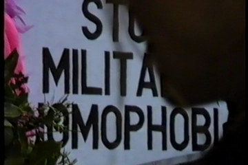play video for Queering of Military Statues Demo at the Ministry of Defence 